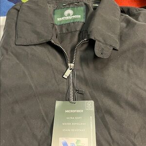 Weatherproof Men's microfiber, water, repellent & stain resistant black XL